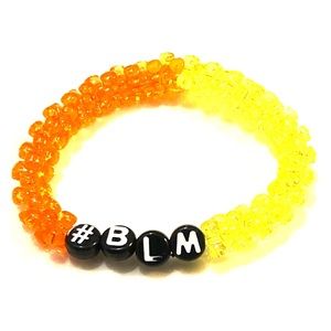 Black Lives Matter Orange and Yellow Bracelet